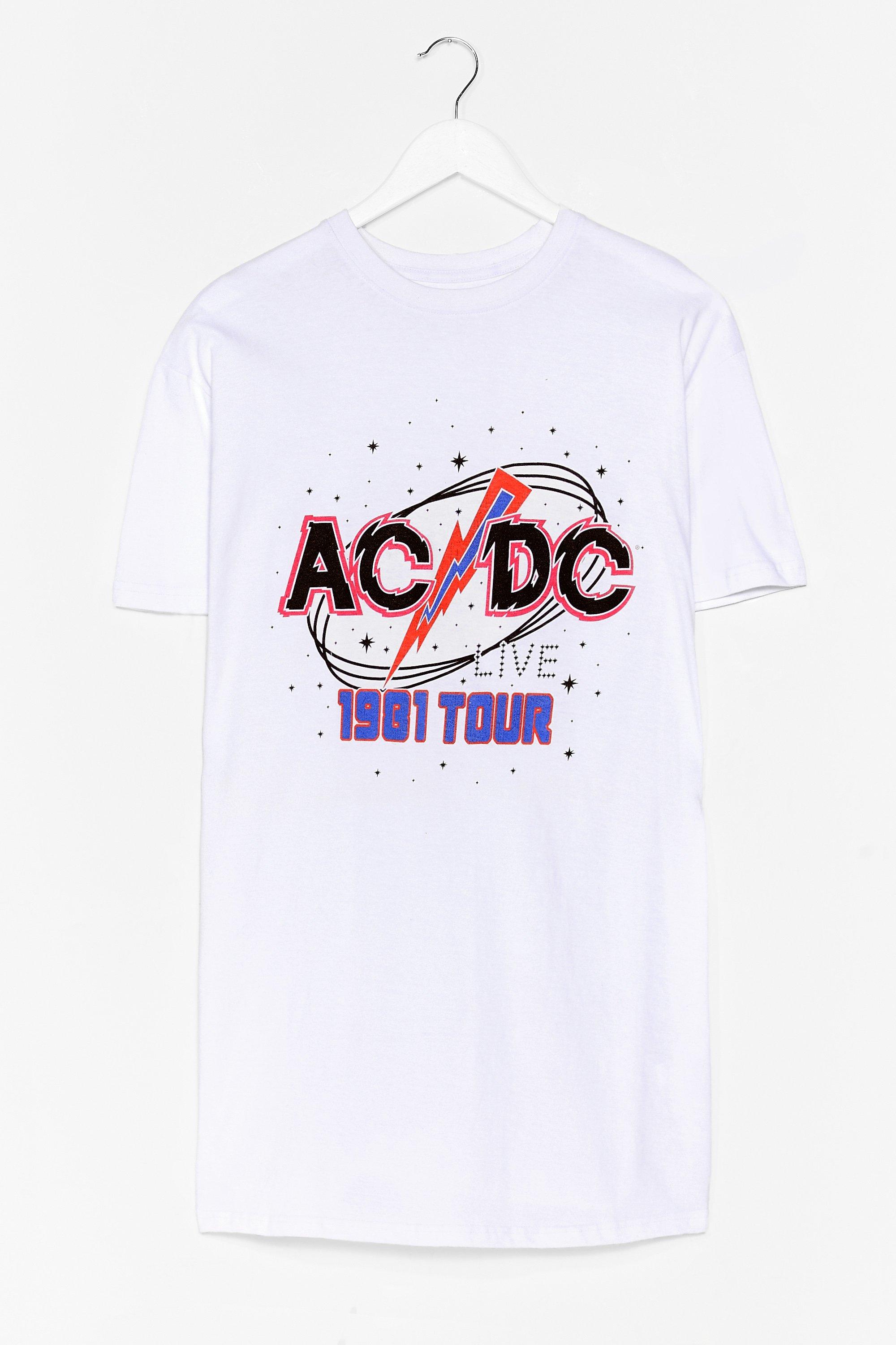 ACDC Graphic Band T-Shirt Dress | Nasty Gal